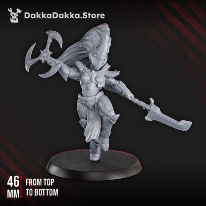 Eldar Stargana The Asteroid Caster, proxy miniature, 28mm heroic scale unpainted resin, view 5