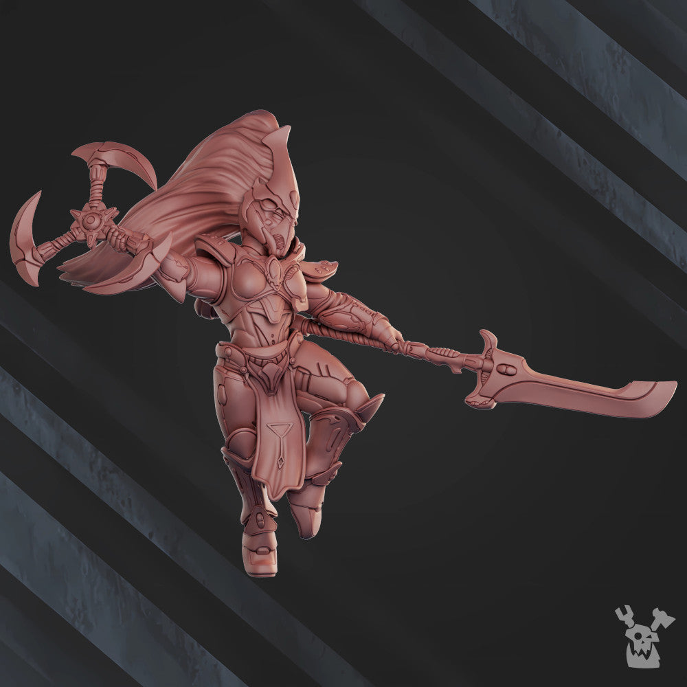 Eldar Stargana The Asteroid Caster, proxy miniature, 28mm heroic scale unpainted resin, view 8