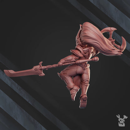 Eldar Stargana The Asteroid Caster, proxy miniature, 28mm heroic scale unpainted resin, view 9