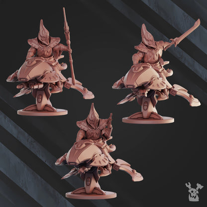 Eldar Witcher Space Traveller, proxy miniature, 28mm heroic scale unpainted resin, view 9