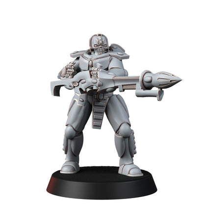 Eldar Dark Reaper Squad, proxy miniature, 28mm heroic scale unpainted resin, view 4