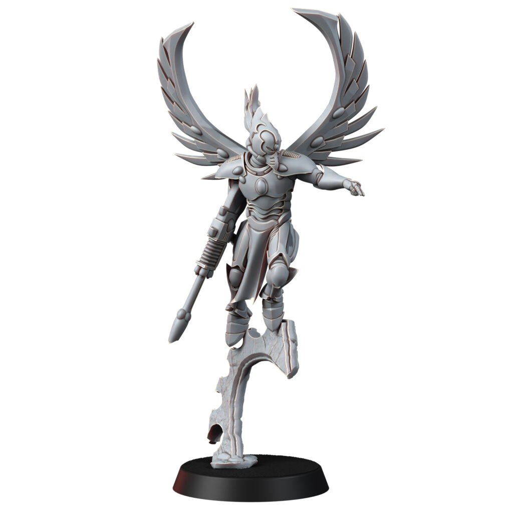 Eldar Falcon Squad, proxy miniature, 28mm heroic scale unpainted resin, view 7