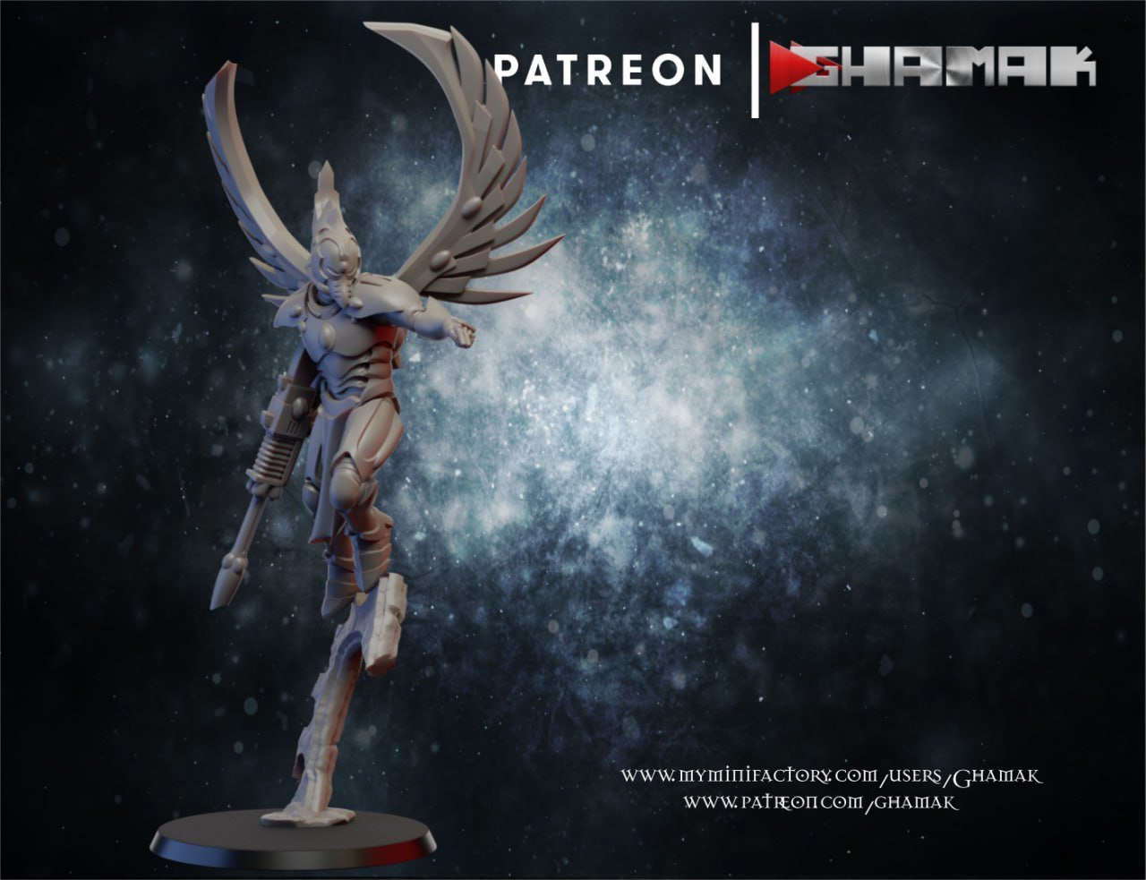 Eldar Falcon Squad, proxy miniature, 28mm heroic scale unpainted resin, view 8