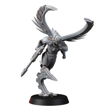 Eldar Falcon Squad, proxy miniature, 28mm heroic scale unpainted resin, view 9
