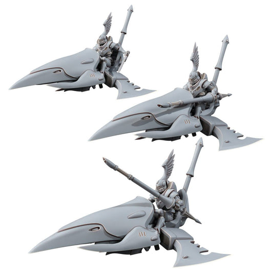 Eldar Rider Squadron, proxy miniature, 28mm heroic scale unpainted resin