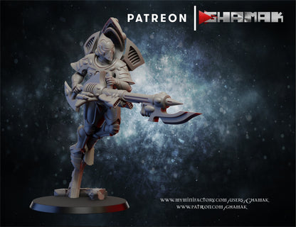 Eldar Spectre Squad, proxy miniature, 28mm heroic scale unpainted resin, view 8