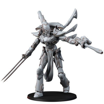 Eldar Wraith Knight, proxy miniature, 28mm heroic scale unpainted resin