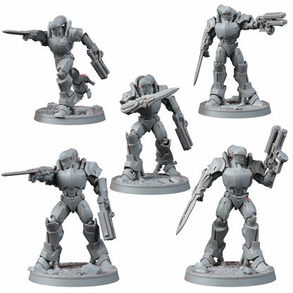 Eldar Deymar Korath, proxy miniature, 28mm heroic scale unpainted resin