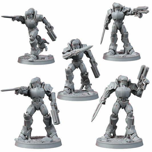 Eldar Deymar Korath, proxy miniature, 28mm heroic scale unpainted resin
