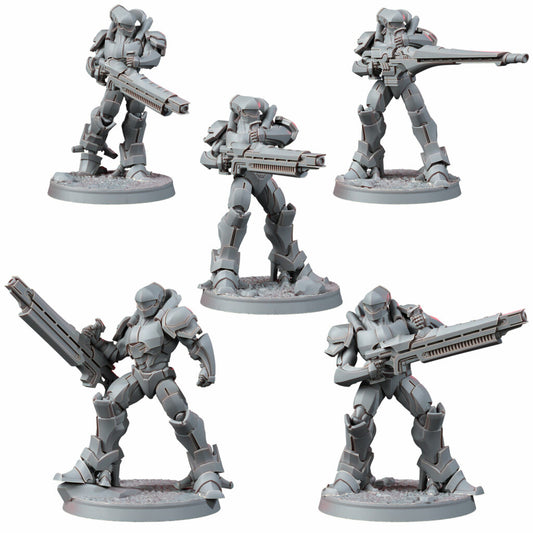 Eldar Deymar Korath An, proxy miniature, 28mm heroic scale unpainted resin