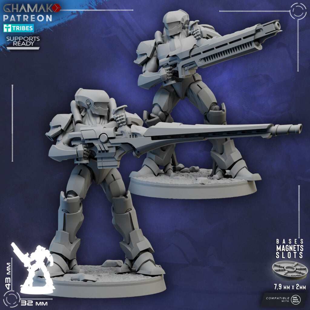 Eldar Deymar Korath An, proxy miniature, 28mm heroic scale unpainted resin, view 4