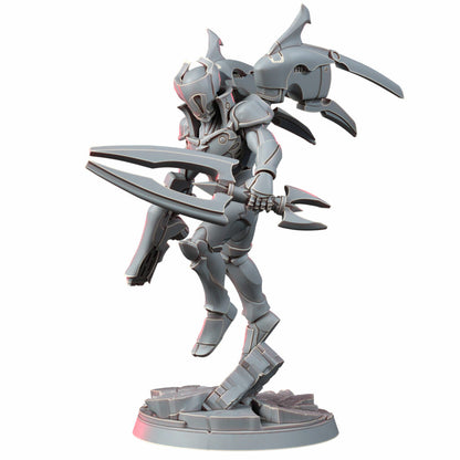 Eldar Deymar Quor Warden Of The Pulse, proxy miniature, character, 28mm heroic scale unpainted resin