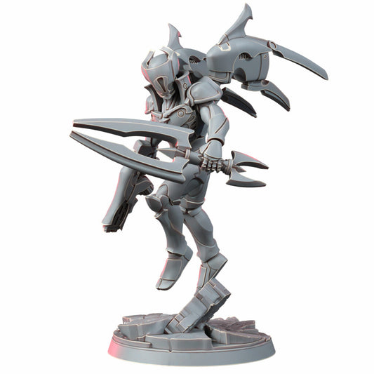 Eldar Deymar Quor Warden Of The Pulse, proxy miniature, character, 28mm heroic scale unpainted resin