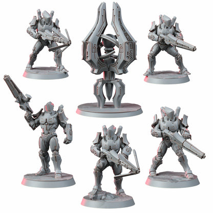 Eldar Kyther-Saiyth Aka The Luminarch Circles, proxy miniature, 28mm heroic scale unpainted resin