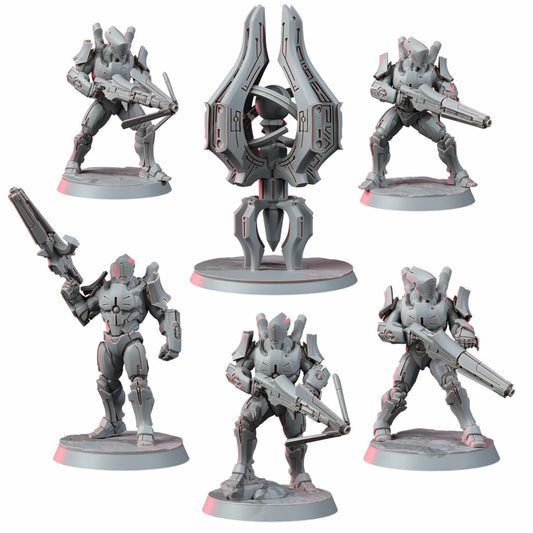 Eldar Kyther-Saiyth Aka The Luminarch Circles, proxy miniature, 28mm heroic scale unpainted resin