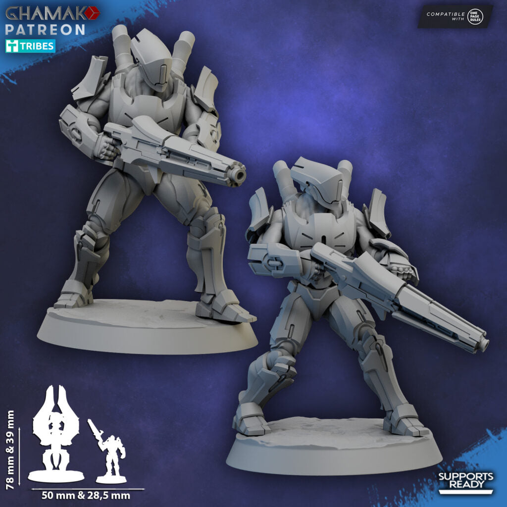Eldar Kyther-Saiyth Aka The Luminarch Circles, proxy miniature, 28mm heroic scale unpainted resin, view 5