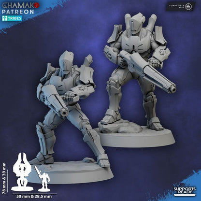 Eldar Kyther-Saiyth Aka The Luminarch Circles, proxy miniature, 28mm heroic scale unpainted resin, view 9