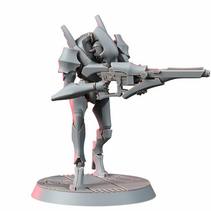 Eldar Shard Wardens, proxy miniature, 28mm heroic scale unpainted resin, view 7