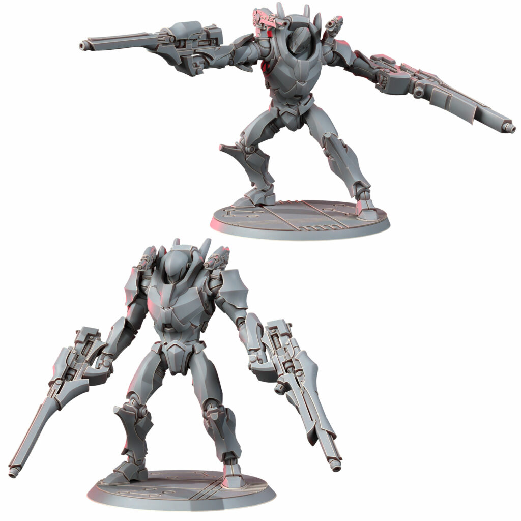 Eldar Vorash Grymn Fire Bastion, proxy miniature, 28mm heroic scale unpainted resin