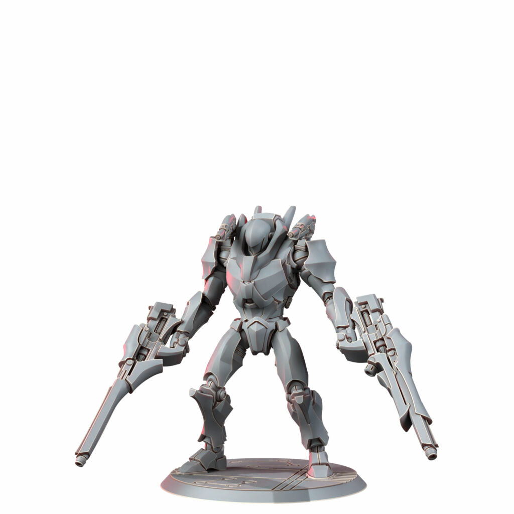 Eldar Vorash Grymn Fire Bastion, proxy miniature, 28mm heroic scale unpainted resin, view 3