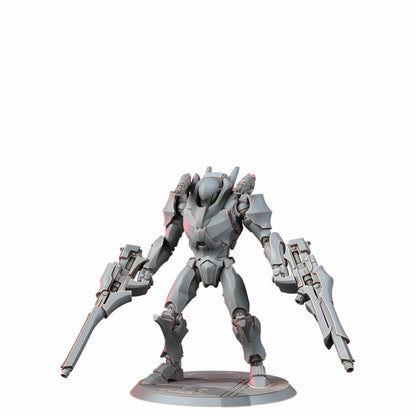 Eldar Vorash Grymn Fire Bastion, proxy miniature, 28mm heroic scale unpainted resin, view 3