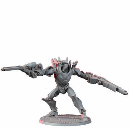 Eldar Vorash Grymn Fire Bastion, proxy miniature, 28mm heroic scale unpainted resin, view 4