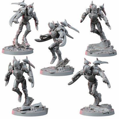Eldar Vorash Kyn, proxy miniature, 28mm heroic scale unpainted resin