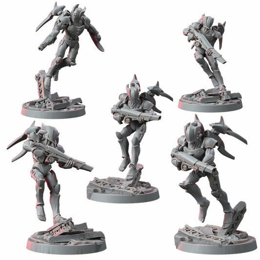 Eldar Vorash Kyn The Falling Flames, proxy miniature, 28mm heroic scale unpainted resin