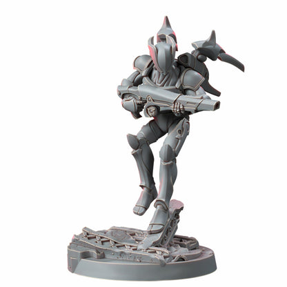 Eldar Vorash Kyn The Falling Flames, proxy miniature, 28mm heroic scale unpainted resin, view 5
