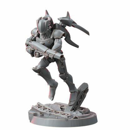 Eldar Vorash Kyn The Falling Flames, proxy miniature, 28mm heroic scale unpainted resin, view 6