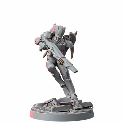 Eldar Vorash Kyn The Falling Flames, proxy miniature, 28mm heroic scale unpainted resin, view 7