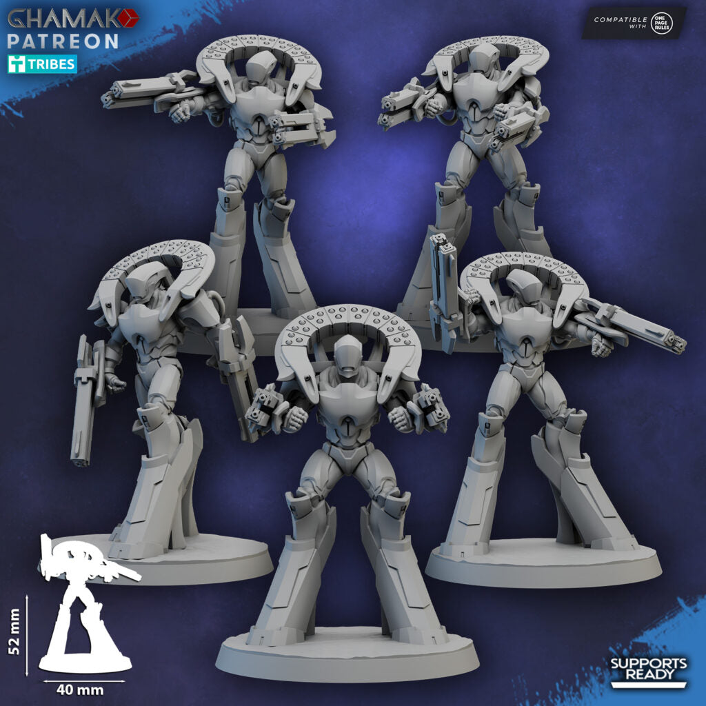 Eldar Vorash Talorn, proxy miniature, 28mm heroic scale unpainted resin, view 2