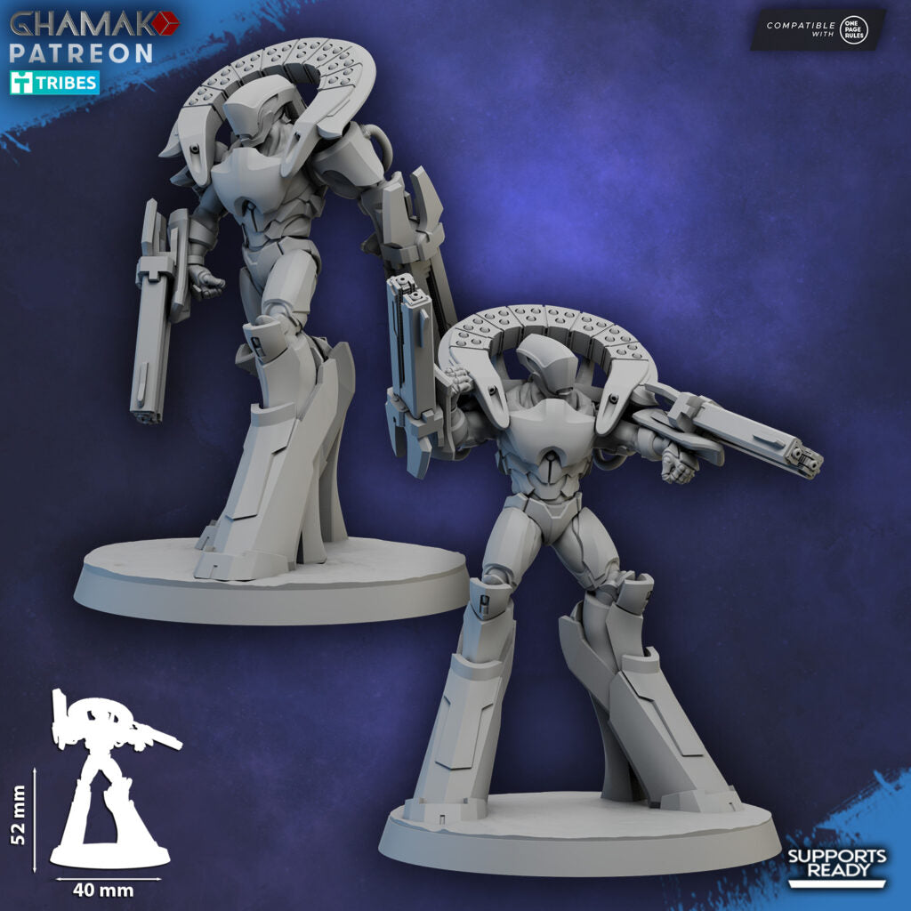 Eldar Vorash Talorn, proxy miniature, 28mm heroic scale unpainted resin, view 4