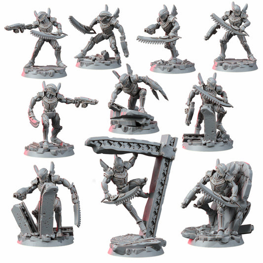 Eldar Zai Moruun Claws Of The Unbroken, proxy miniature, character, 28mm heroic scale unpainted resin
