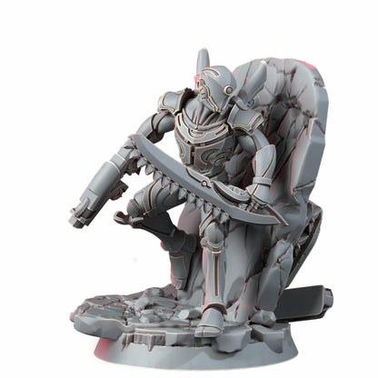 Eldar Zai Moruun Claws Of The Unbroken, proxy miniature, character, 28mm heroic scale unpainted resin, view 10