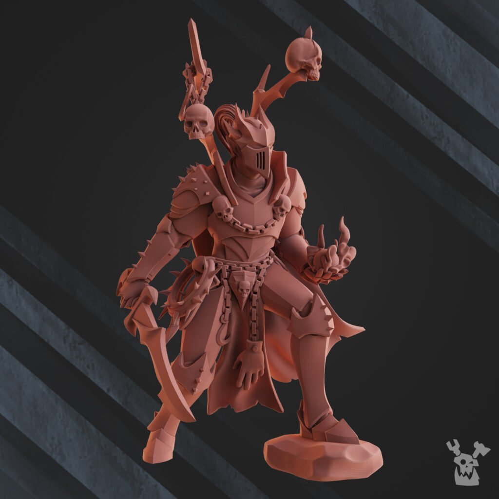 Dark Eldar Latromant Of Night Raiders, proxy miniature, 28mm heroic scale unpainted resin
