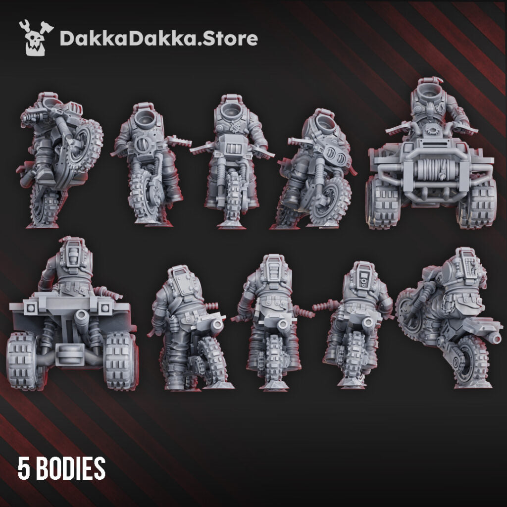 Mutant Uprising Angels Mc, proxy miniature, 28mm heroic scale unpainted resin, view 4