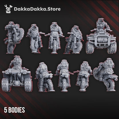 Mutant Uprising Angels Mc, proxy miniature, 28mm heroic scale unpainted resin, view 4
