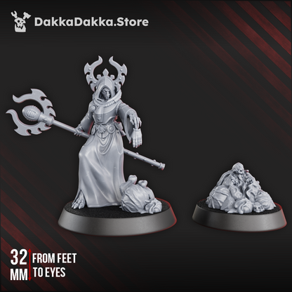 Mutant Uprising Hierophant, proxy miniature, 28mm heroic scale unpainted resin, view 8