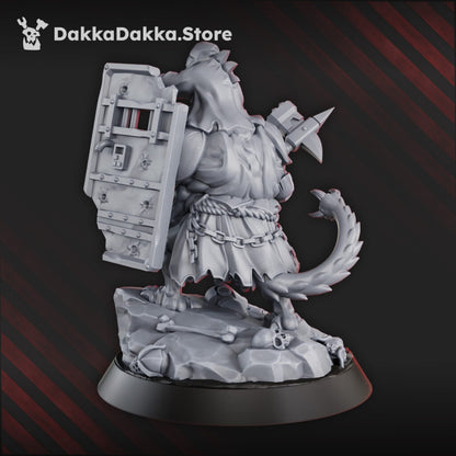 Mutant Uprising Interfusant, proxy miniature, 28mm heroic scale unpainted resin, view 4