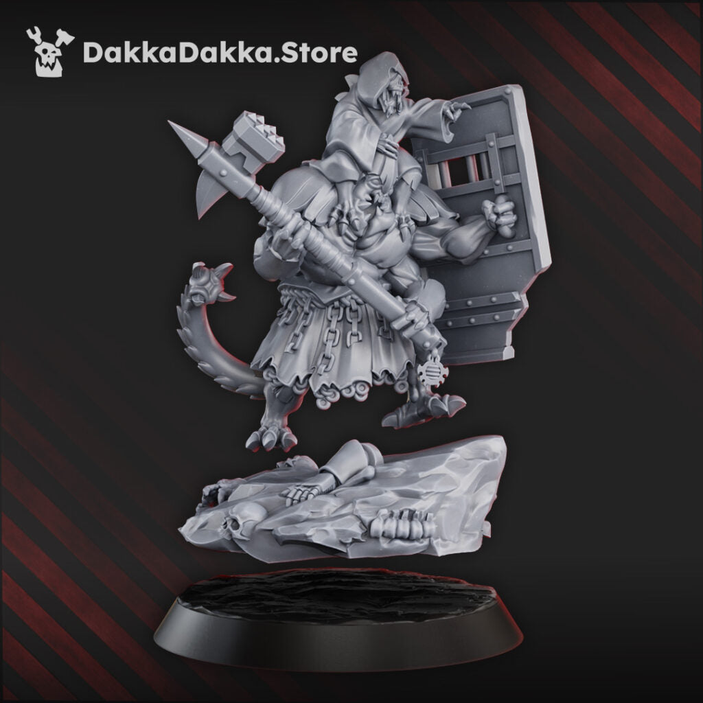 Mutant Uprising Interfusant, proxy miniature, 28mm heroic scale unpainted resin, view 5