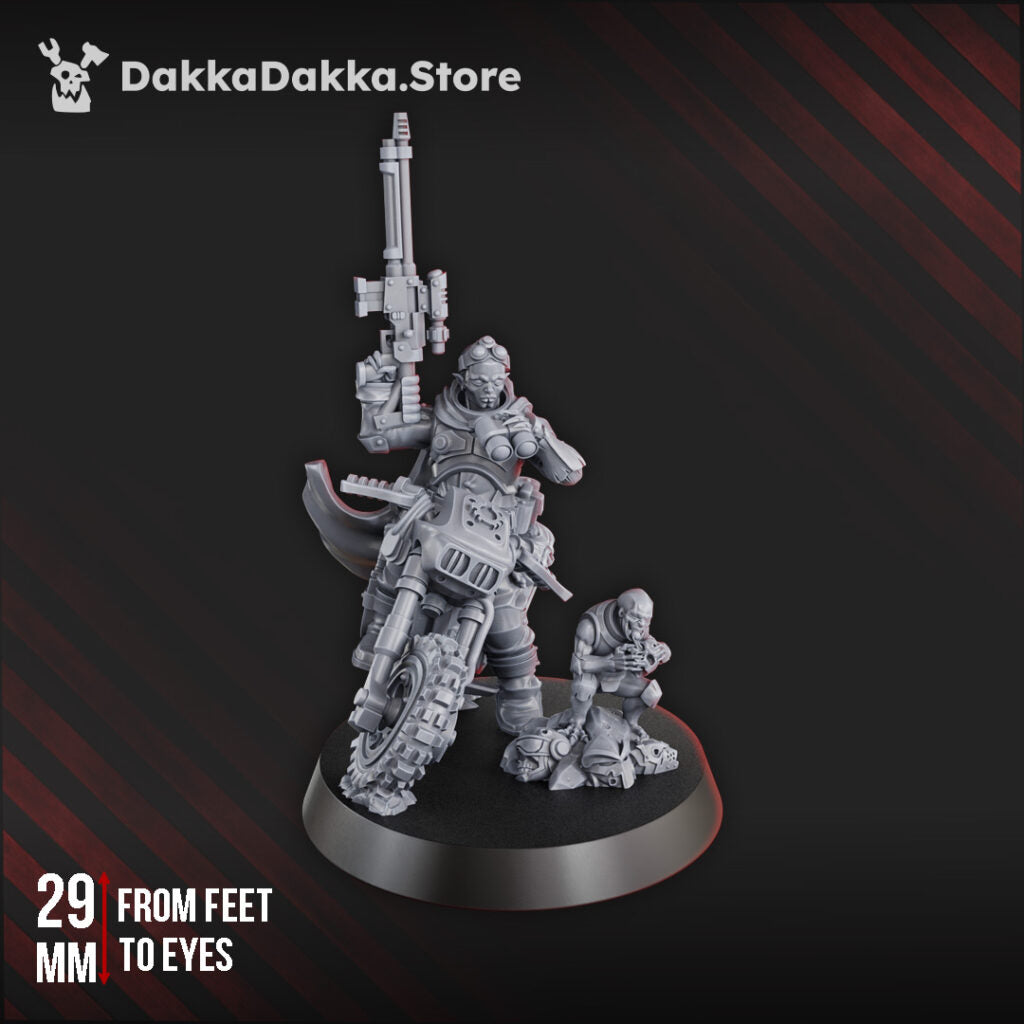Mutant Uprising Overseer Angels, proxy miniature, 28mm heroic scale unpainted resin, view 3