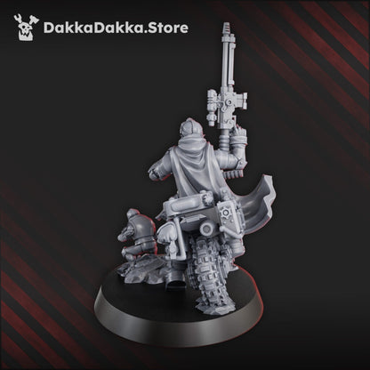 Mutant Uprising Overseer Angels, proxy miniature, 28mm heroic scale unpainted resin, view 4