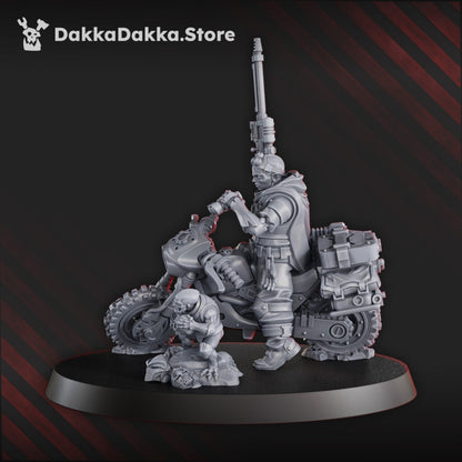 Mutant Uprising Overseer Angels, proxy miniature, 28mm heroic scale unpainted resin, view 5