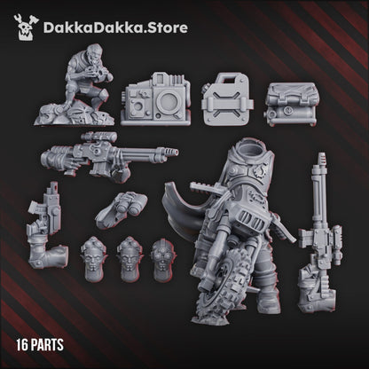 Mutant Uprising Overseer Angels, proxy miniature, 28mm heroic scale unpainted resin, view 6