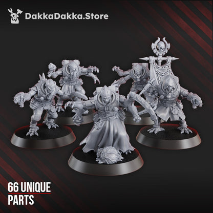Mutant Uprising Witnesses (Multipart), proxy miniature, 28mm heroic scale unpainted resin, view 3