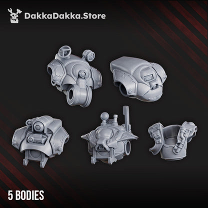 Space Dwarf Brokkr The Bronze Beard Build Kit, proxy miniature, 28mm heroic scale unpainted resin, view 6