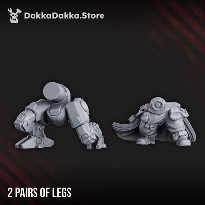 Space Dwarf Brokkr The Bronze Beard Build Kit, proxy miniature, 28mm heroic scale unpainted resin, view 7