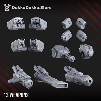Space Dwarf Goliath Transporter, proxy miniature, 28mm heroic scale unpainted resin, view 6