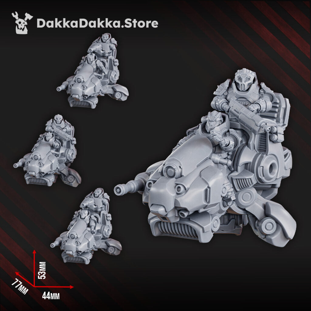 Space Dwarf Mithril Blade Riders Squad, proxy miniature, 28mm heroic scale unpainted resin